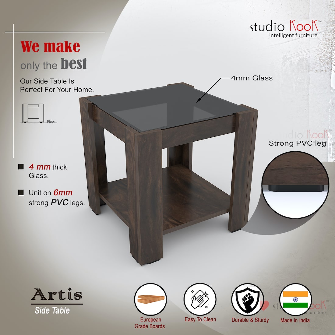 Artis Side Table (Matte Finish)