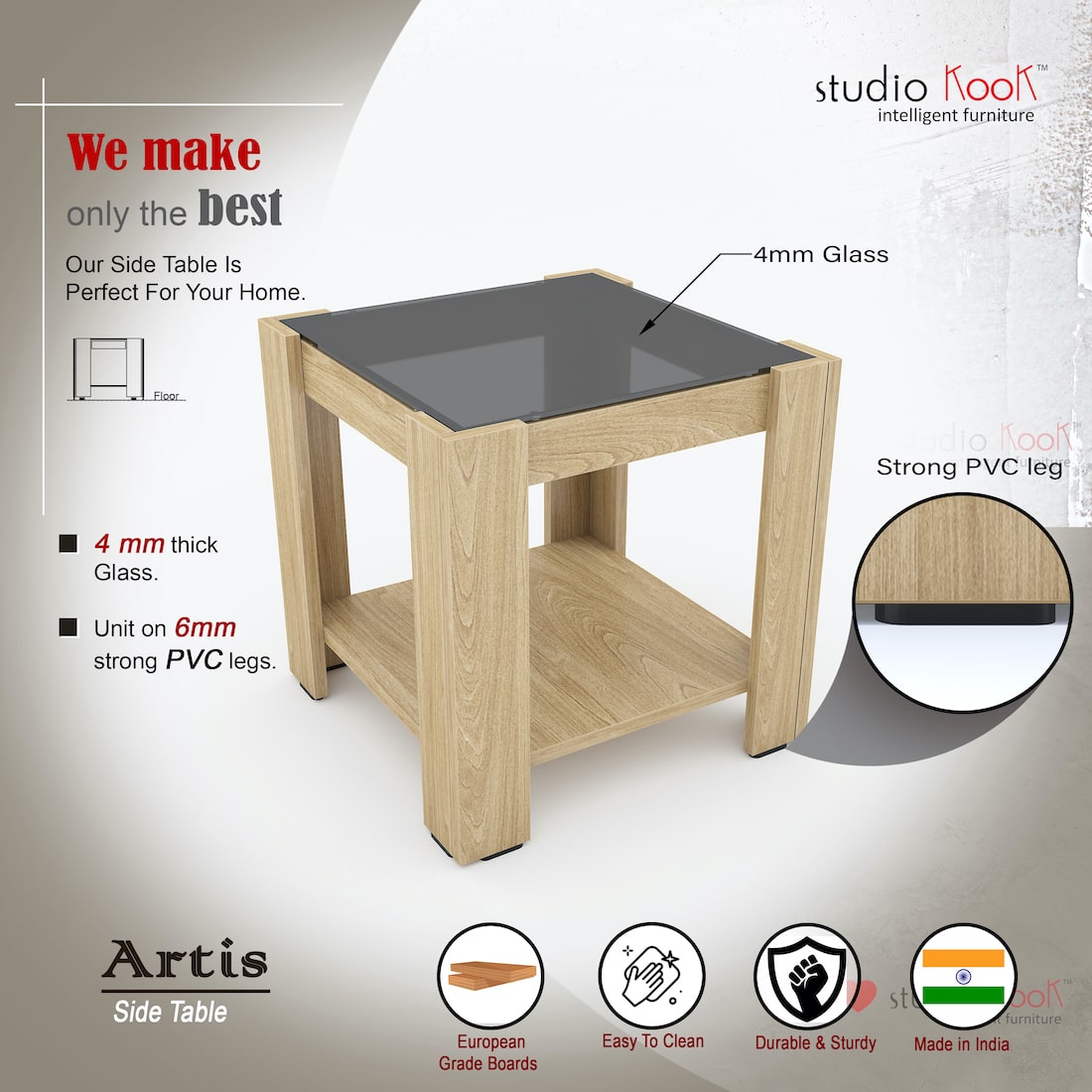 Artis Side Table (Matte Finish)