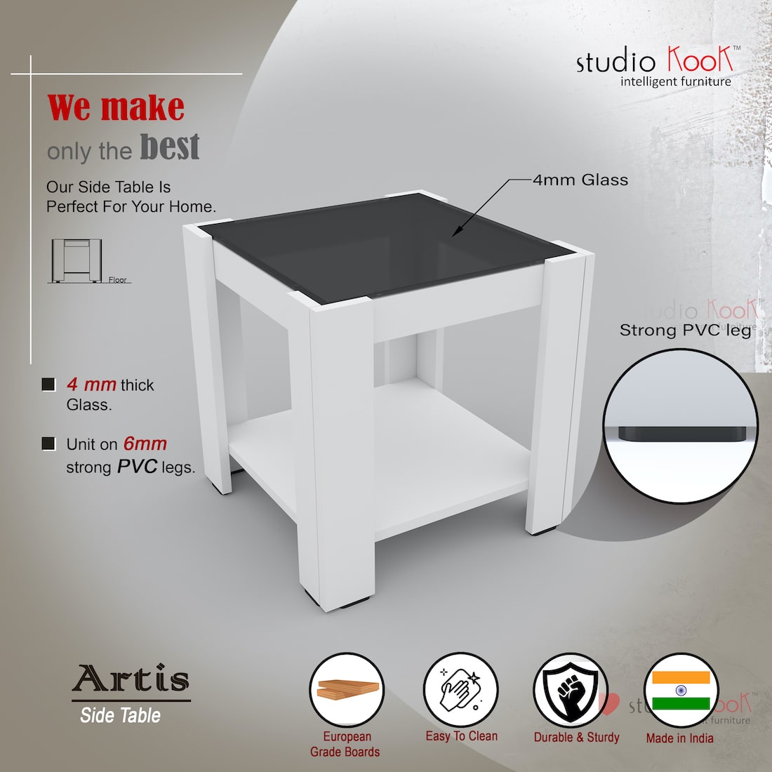 Artis Side Table (Matte Finish)