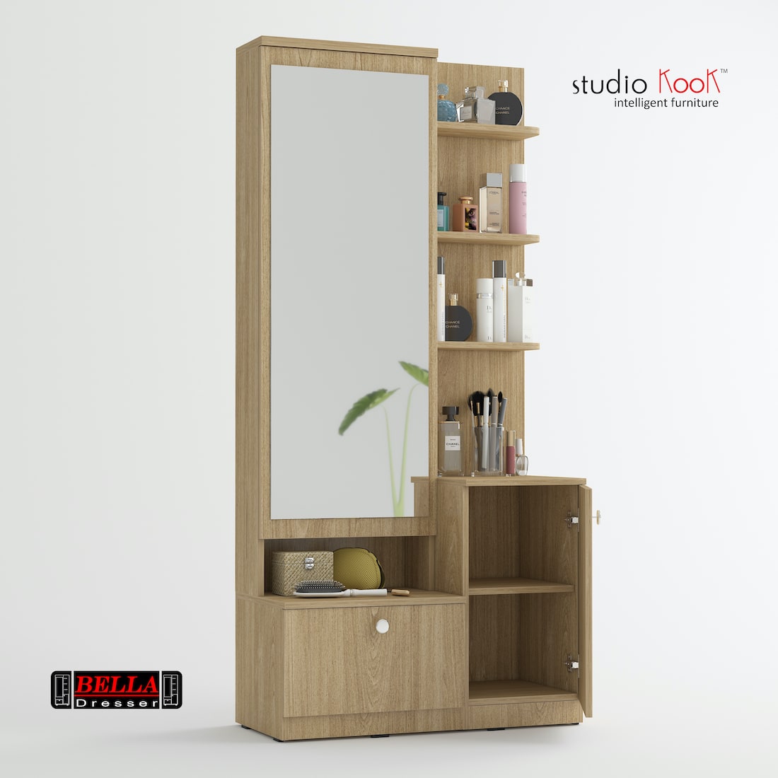 Bella Dresser Unit / Dressing Table with Mirror