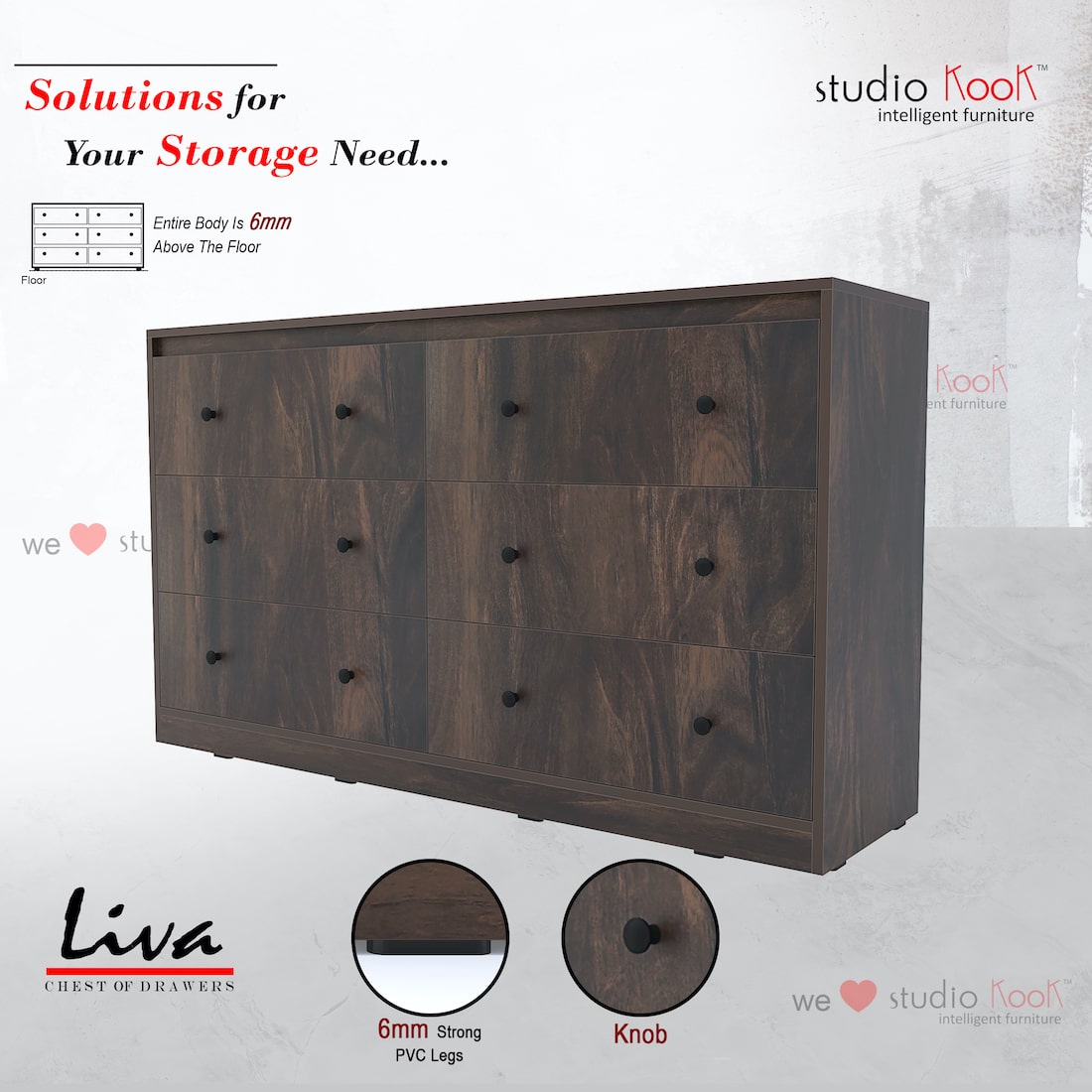 Liva Chest of Drawers