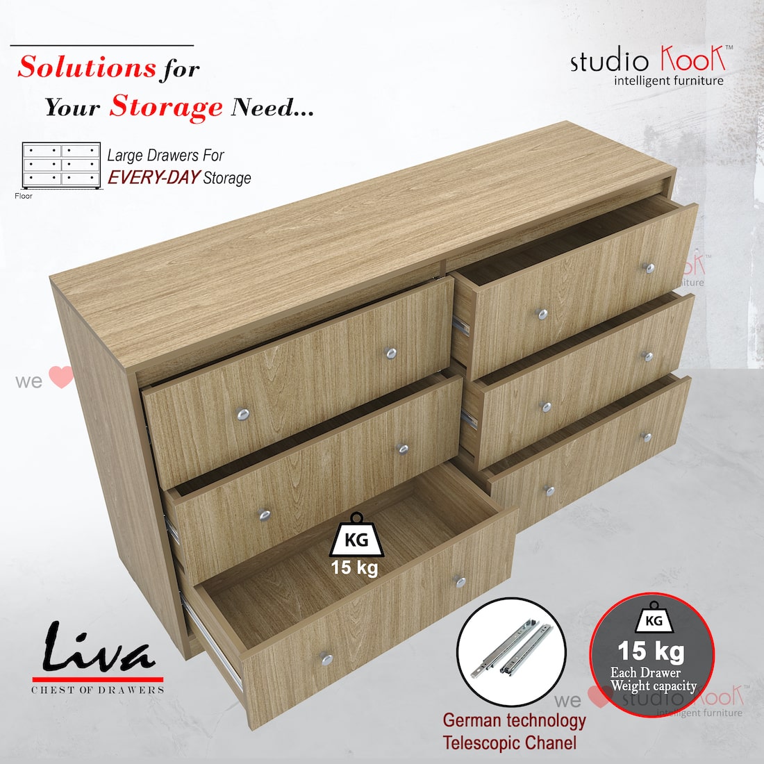 Liva Chest of Drawers