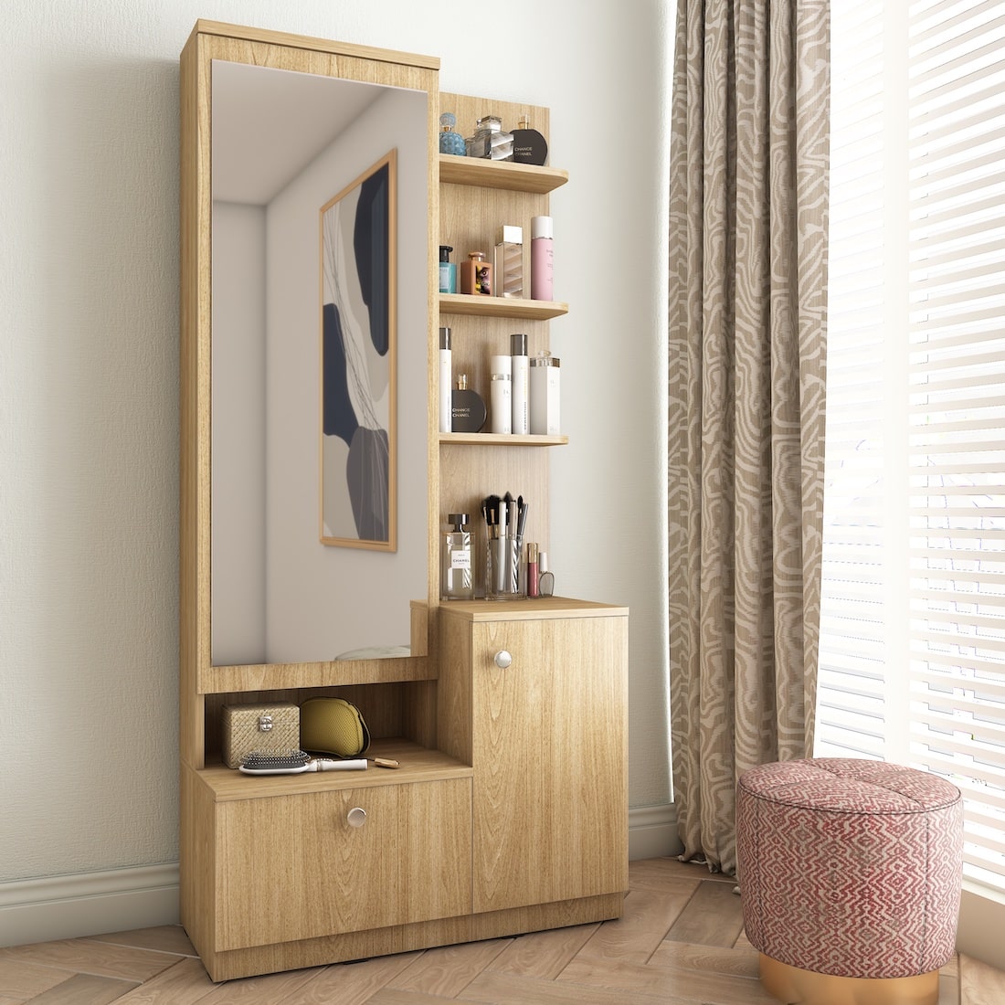 Bella Dresser Unit / Dressing Table with Mirror