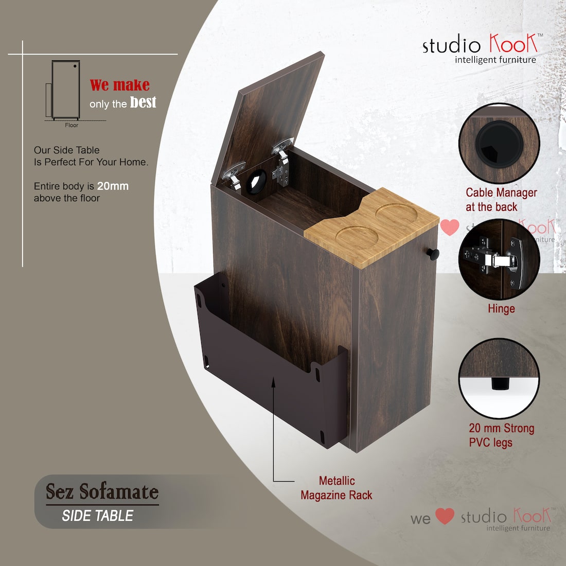 Sez Sofamate Side & End Table