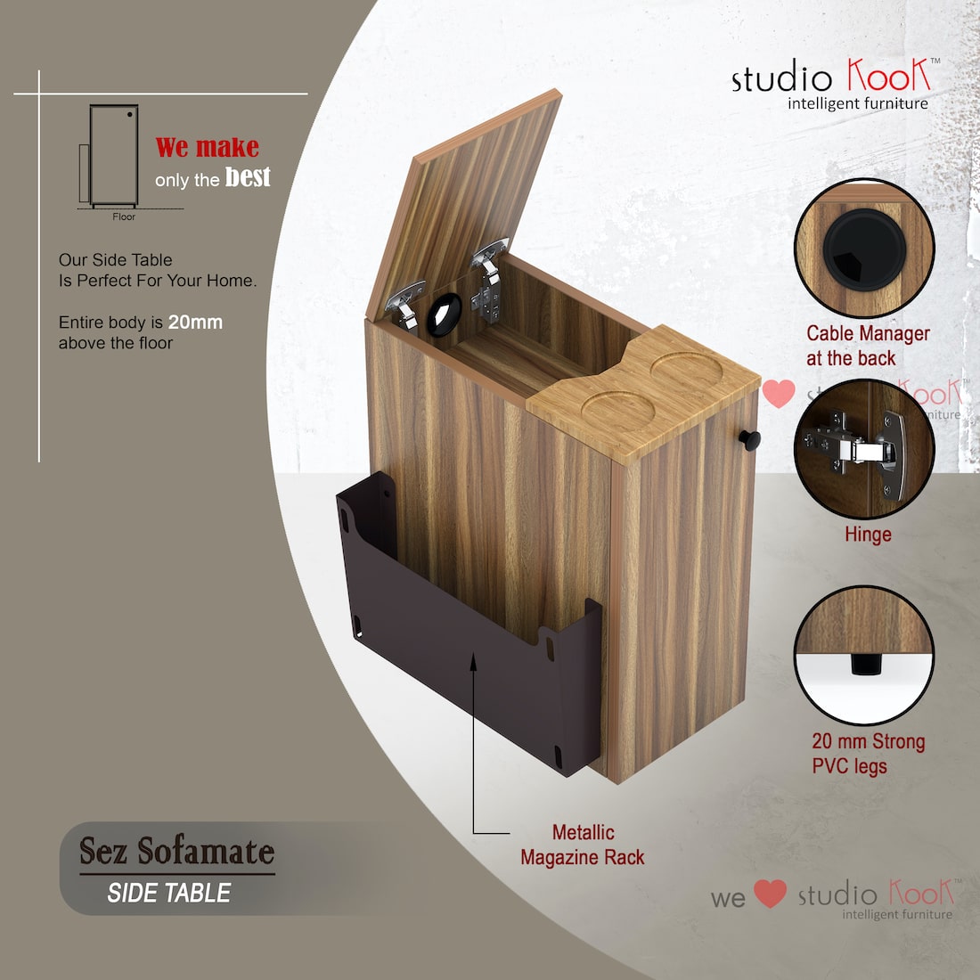 Sez Sofamate Side & End Table