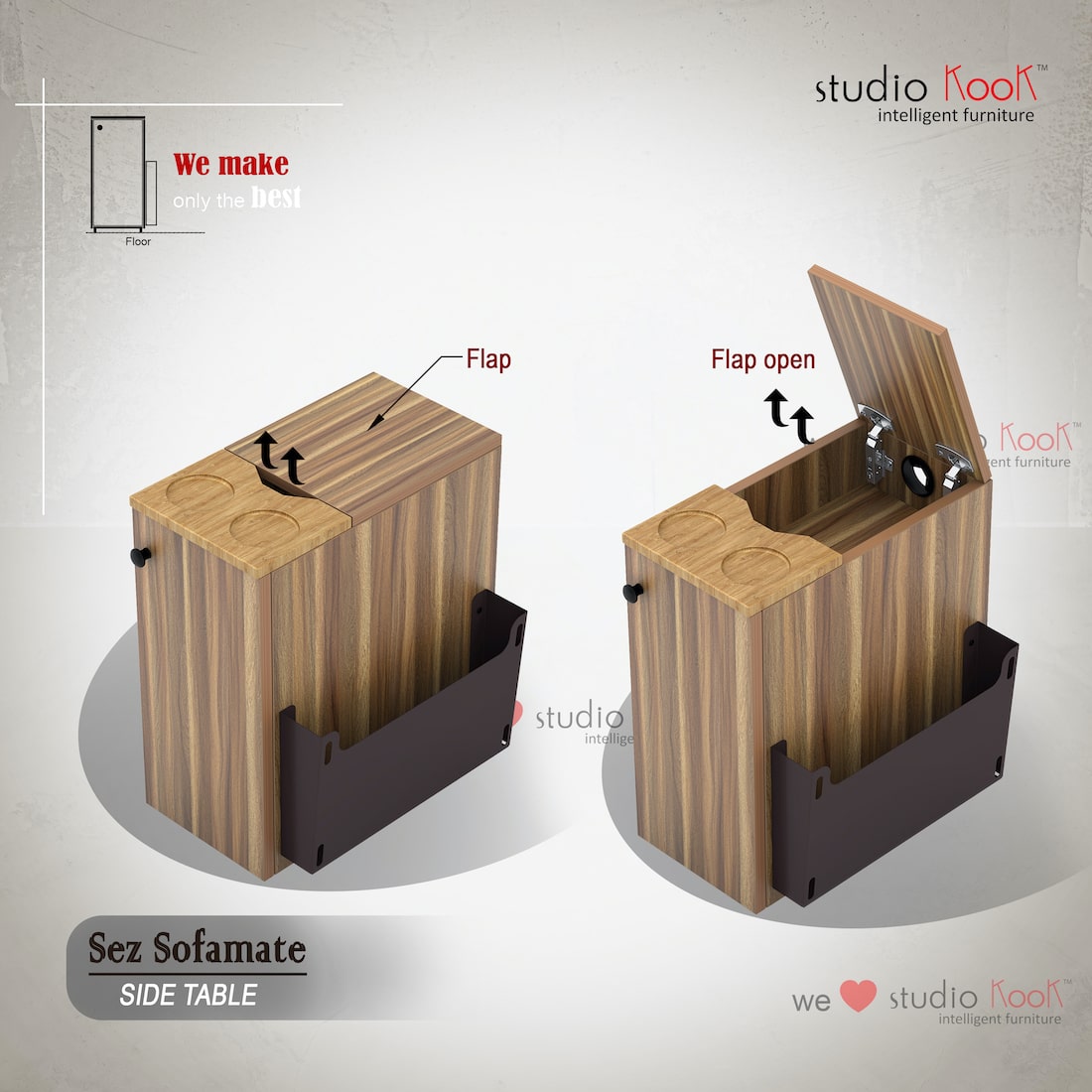 Sez Sofamate Left Side & End Table