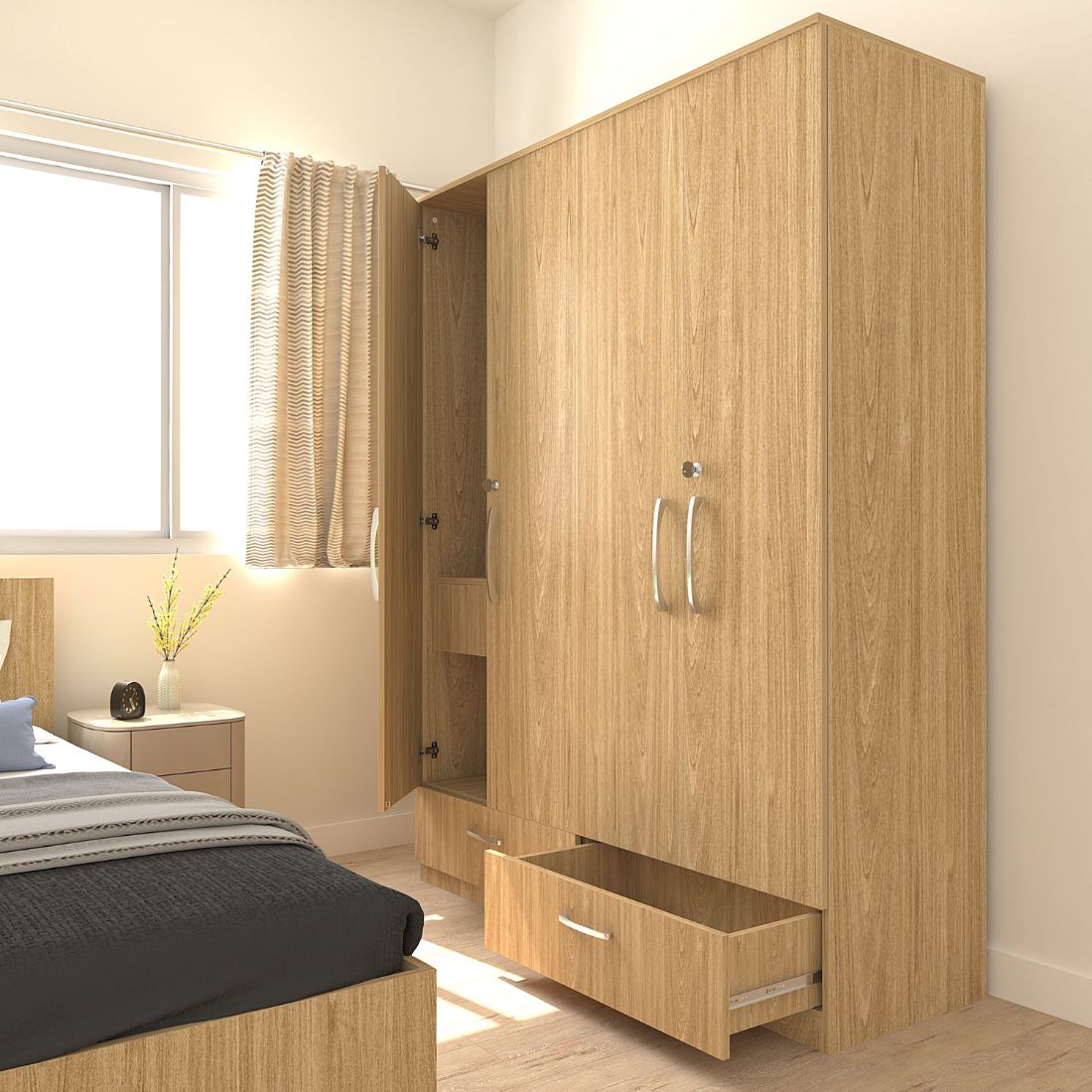 Amari 4 Door 3 Drawer Wardrobe