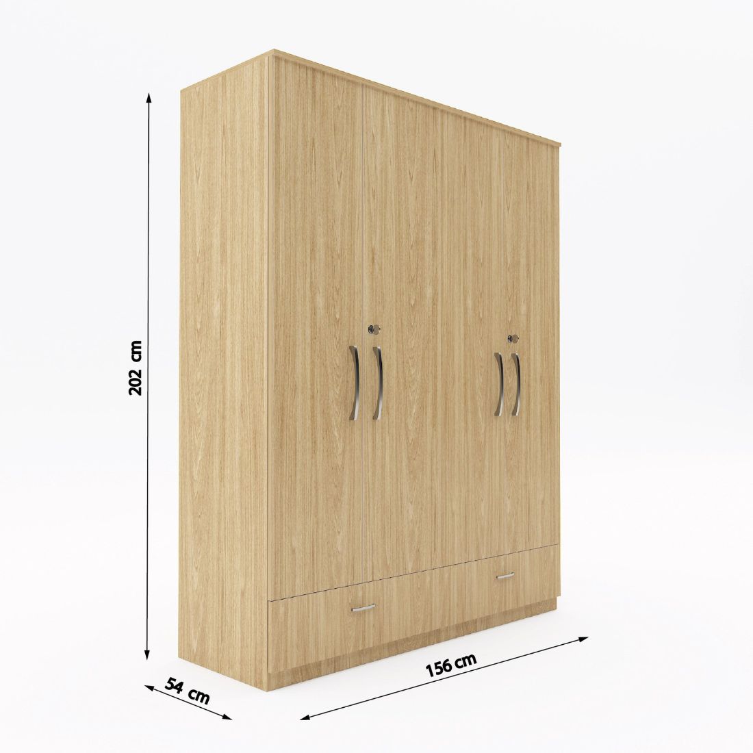 Amari 4 Door 3 Drawer Wardrobe