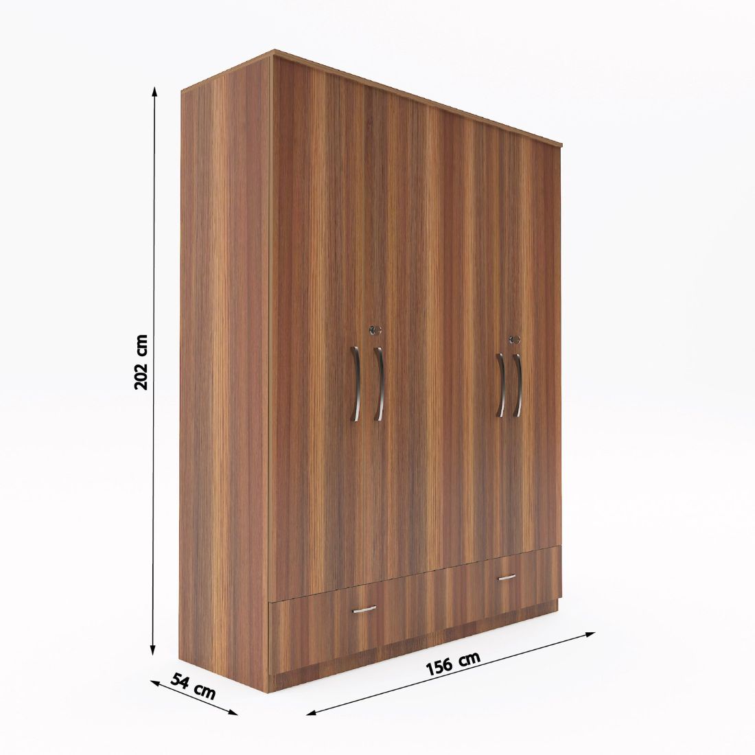Amari 4 Door 3 Drawer Wardrobe