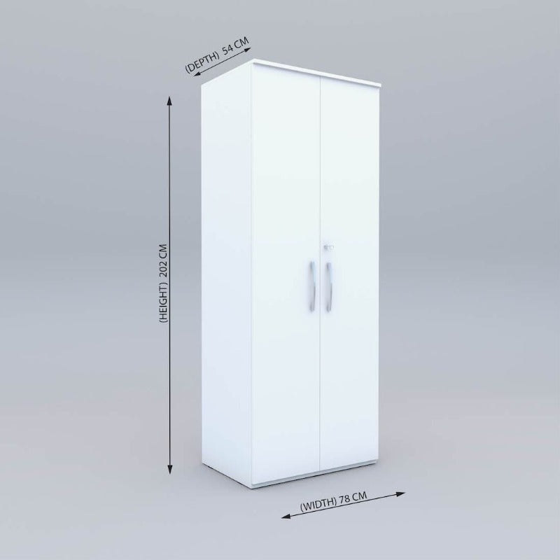 Amari 2 Door Wardrobe (Moonshine White Finish)