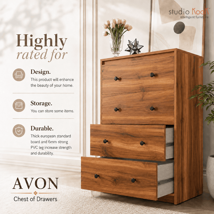 Chanon Drawer Avon Chest of Drawers – StudioKook