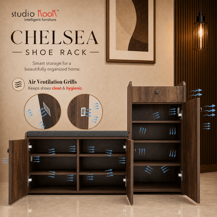 Shoe Rack Side Table Chelsea Shoerack - 20 pairs capacity – StudioKook