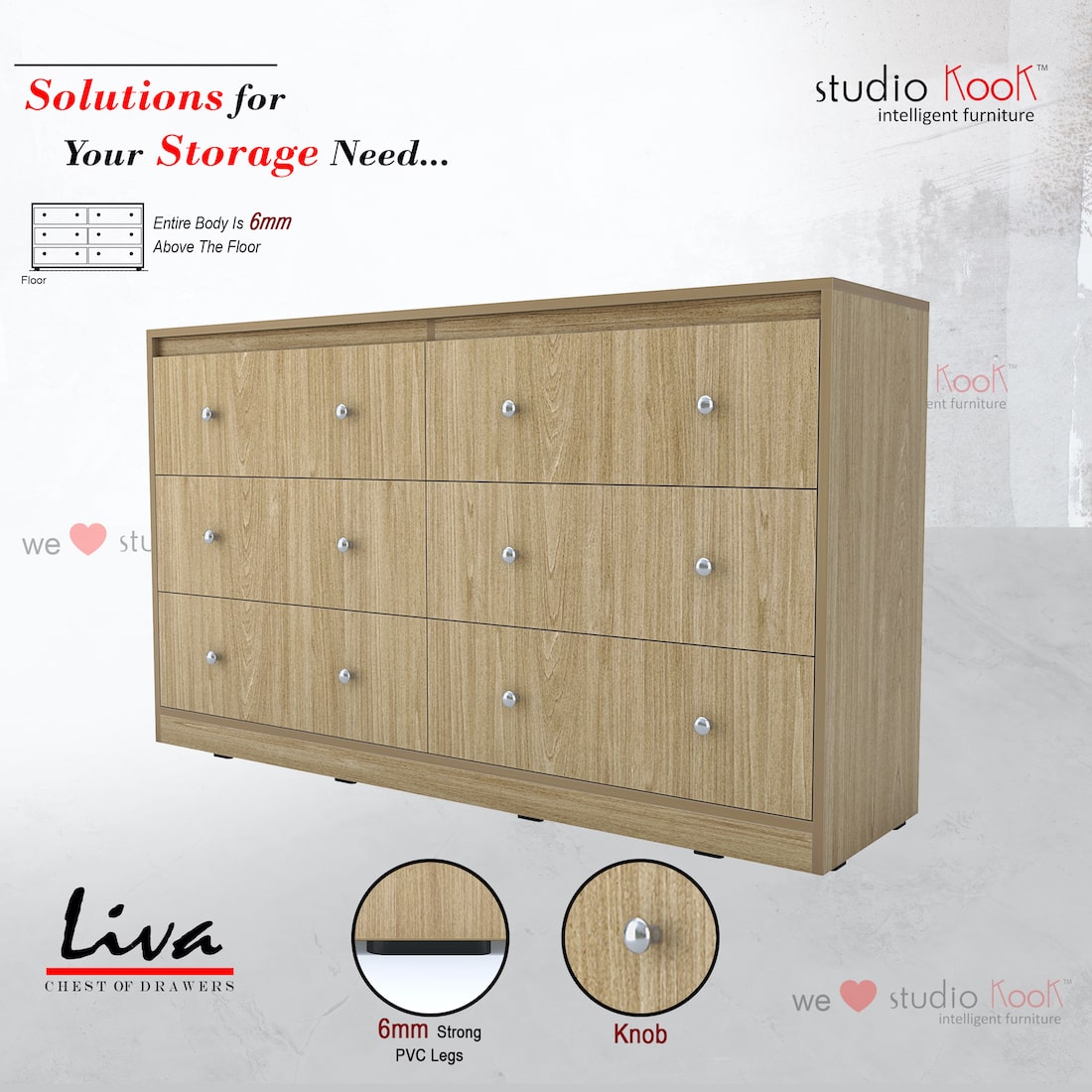 Liva Chest of Drawers