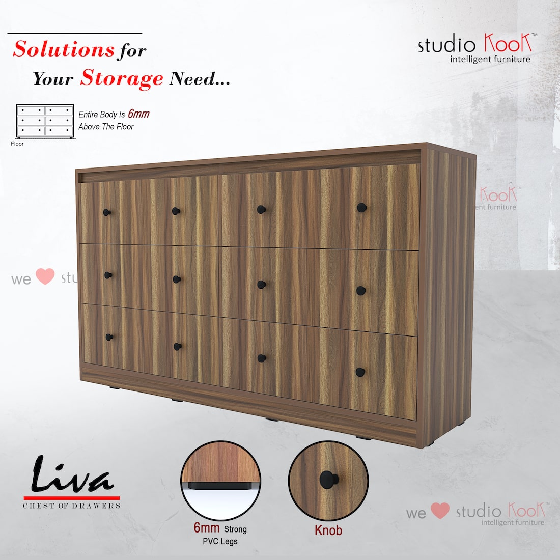 Liva Chest of Drawers