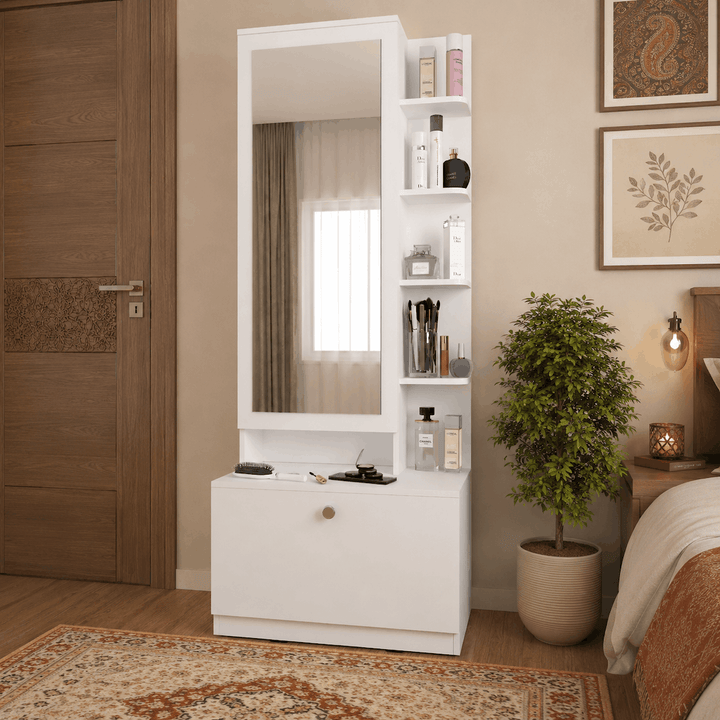 modern dressing unit Bonita Dresser Unit / Dressing Table with Mirror – StudioKook