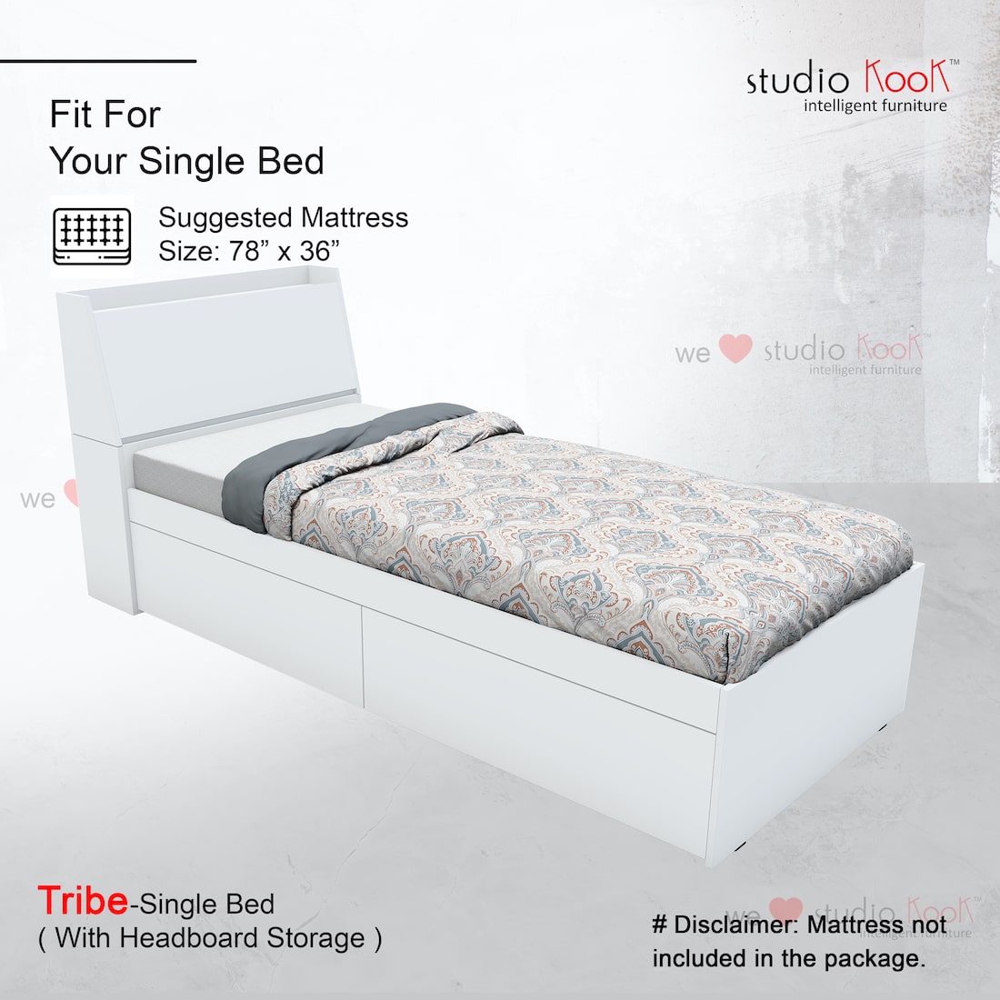 Home box deals single bed