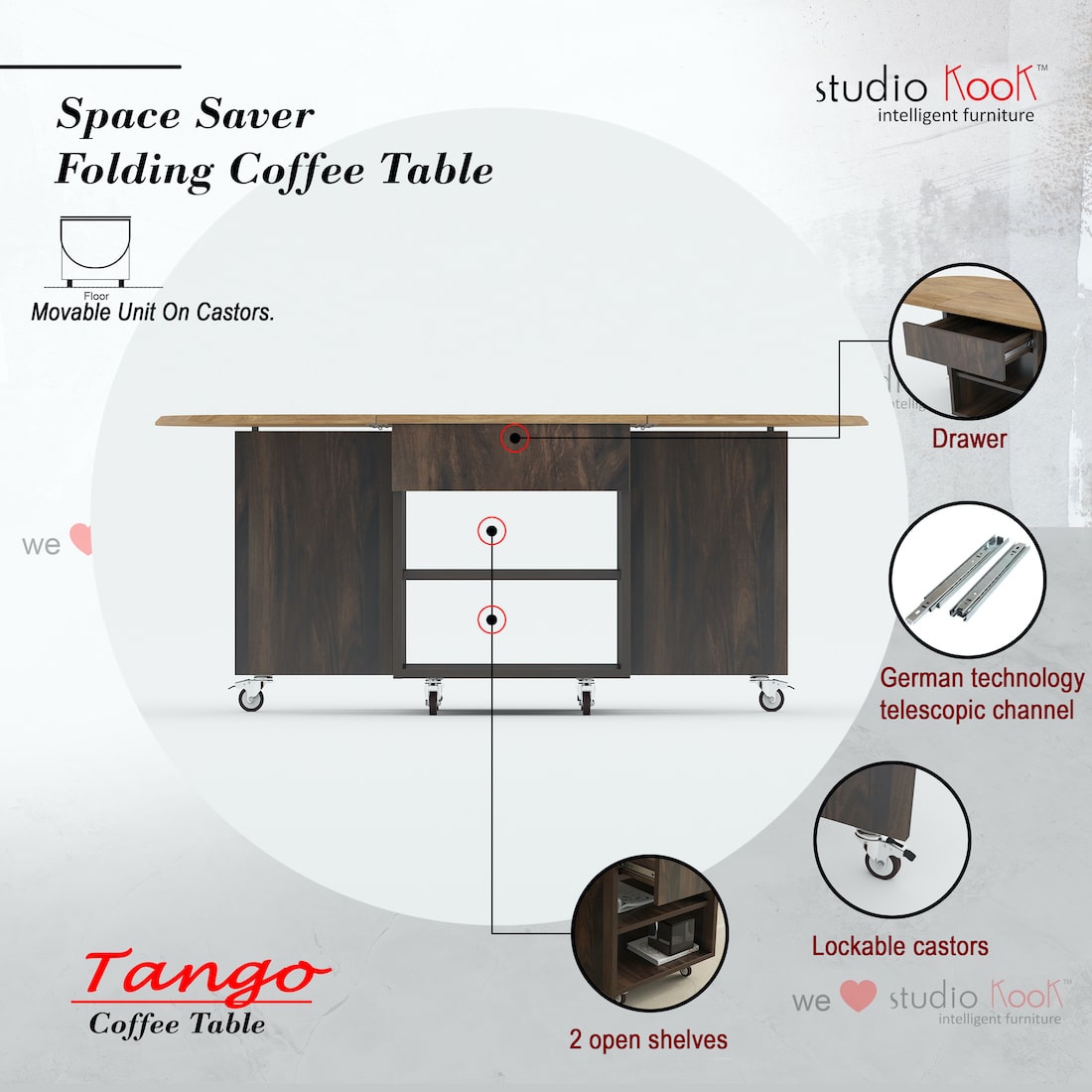 Tango Folding Coffee Table