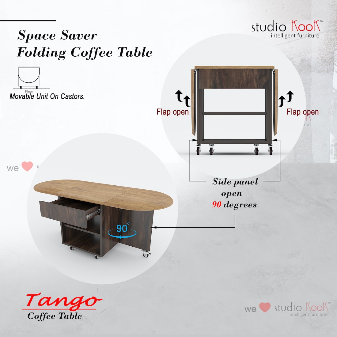 Tango Folding Coffee Table