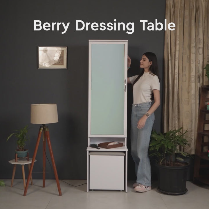 Berry Dresser Unit / Dressing Table with Mirror & Seating