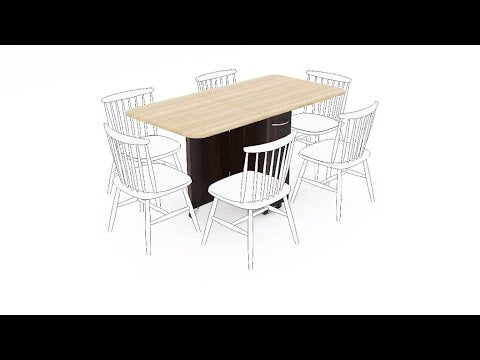 Abba 6 Seater Folding Dining Table (Without Chairs)