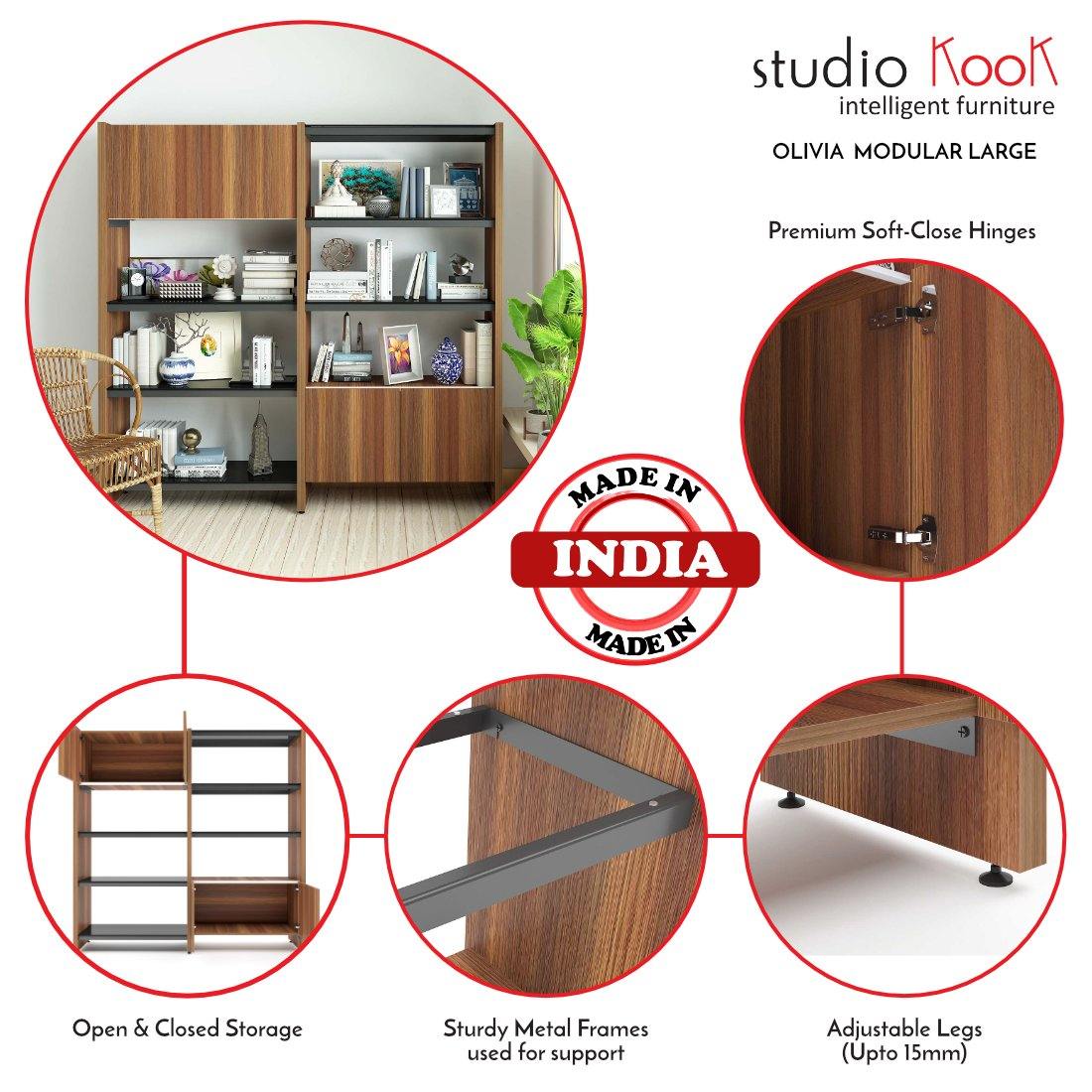 Olivia Modular Large Bookshelf - StudioKook