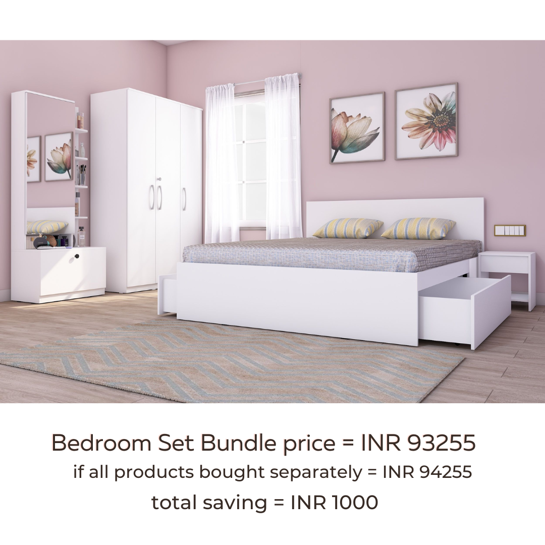 Bed and dresser deals combo