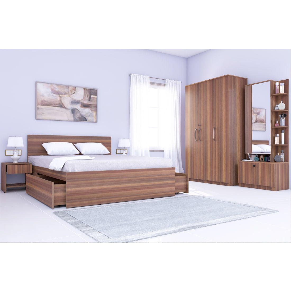 Almirah With Dressing Table King Size Bed With Mattress Bedhead Design,  Inspiration & Images | Bedroom furniture, Buy bedroom furniture, Bedroom  furniture sets