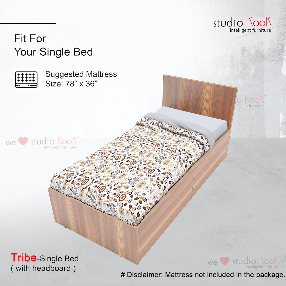 Furniture 123 deals single bed